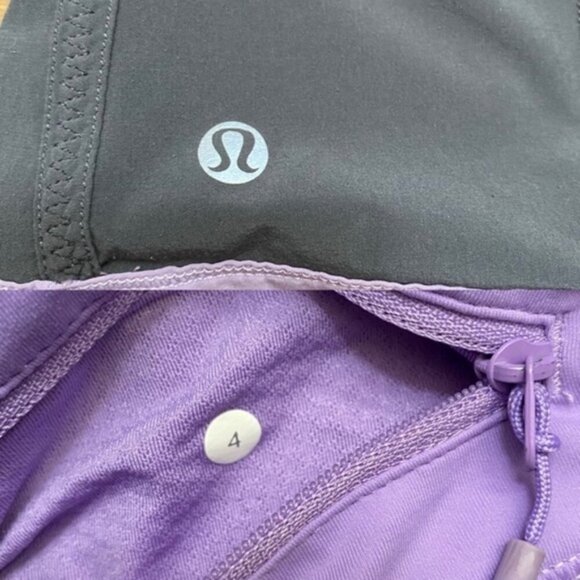 Lululemon Run Energy Skirt Skort Grey Purple Women Size 4‎ - Picture 9 of 9
